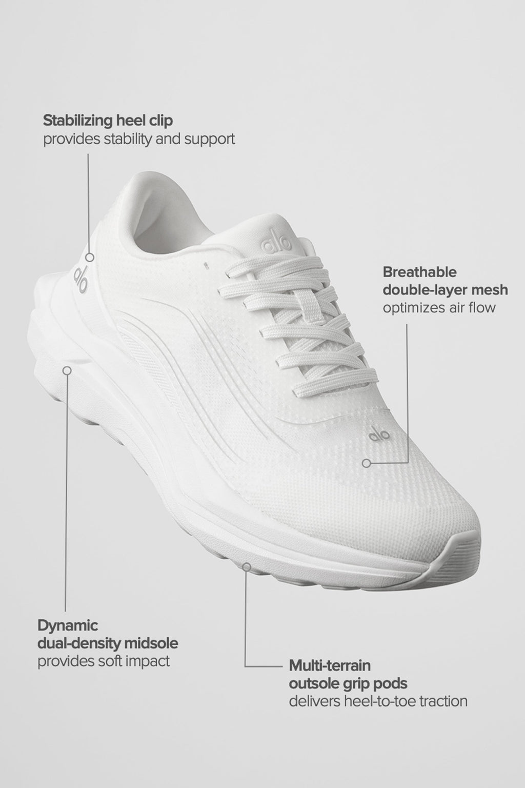 ALO Runner (Unisex) - White/White