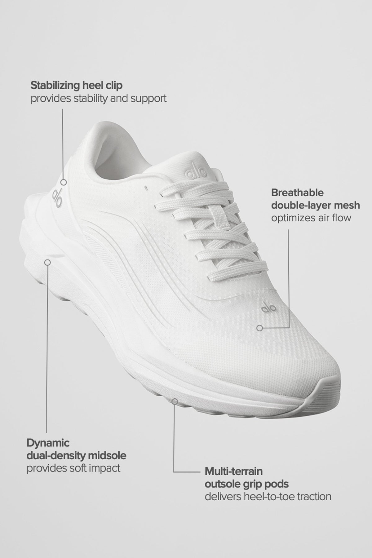 ALO Runner (Unisex) - White/White