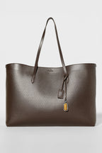 ALO Leather Mesh Tranquility Tote - Espresso Leather Mesh