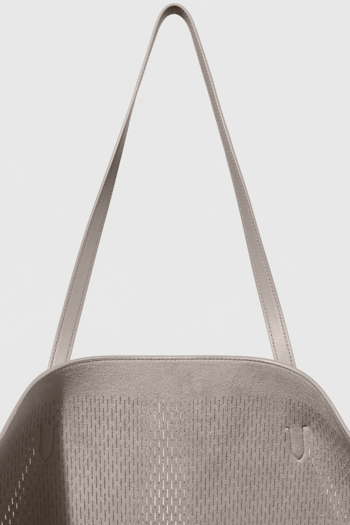 ALO Leather Mesh Tranquility Tote - Warm Gravel Leather Mesh