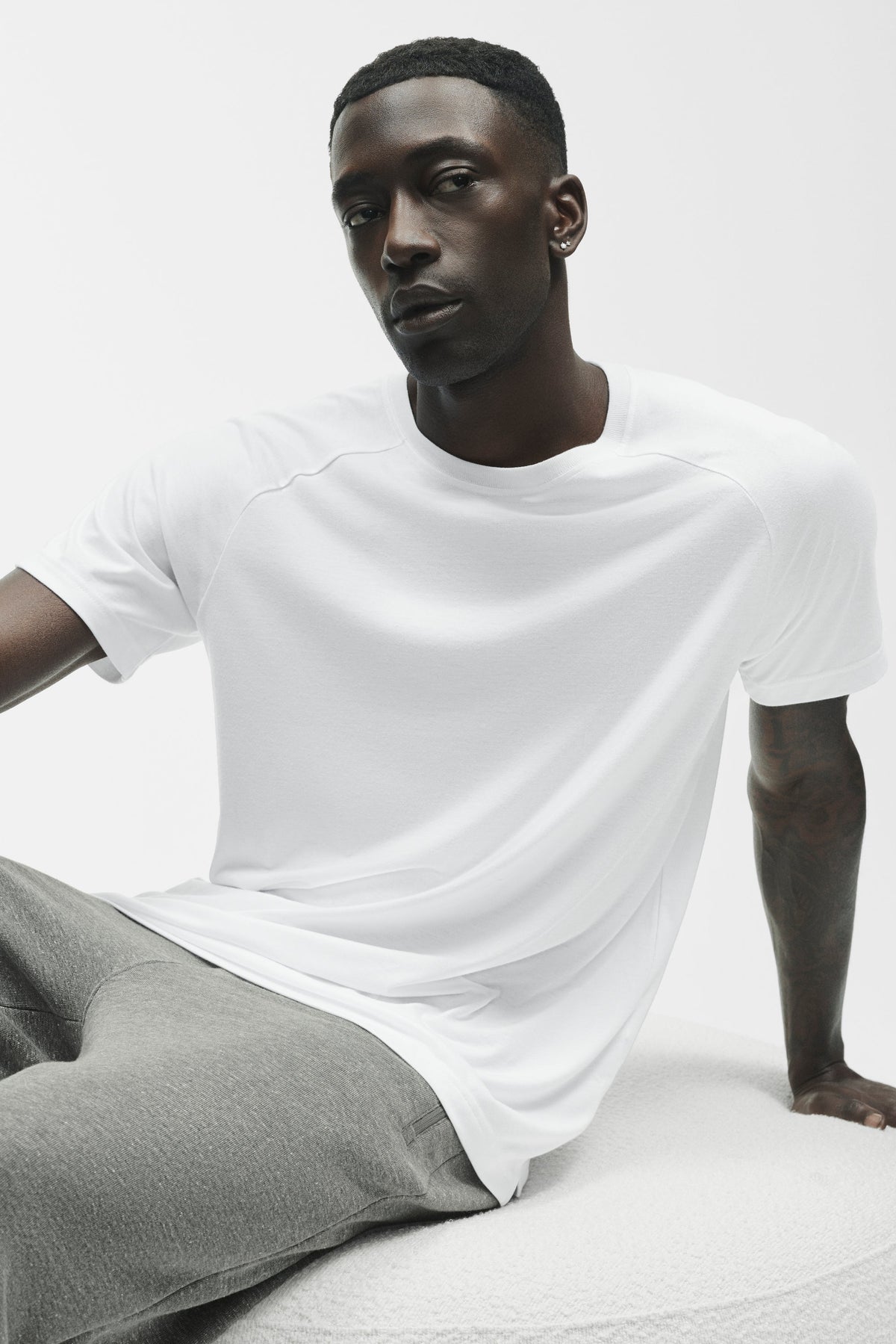 Triumph Raglan Tee - White