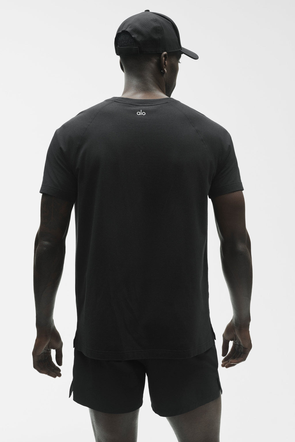ALO Vapor Crewneck Short Sleeve - Black