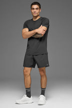 ALO Vapor Crewneck Short Sleeve - Anthracite