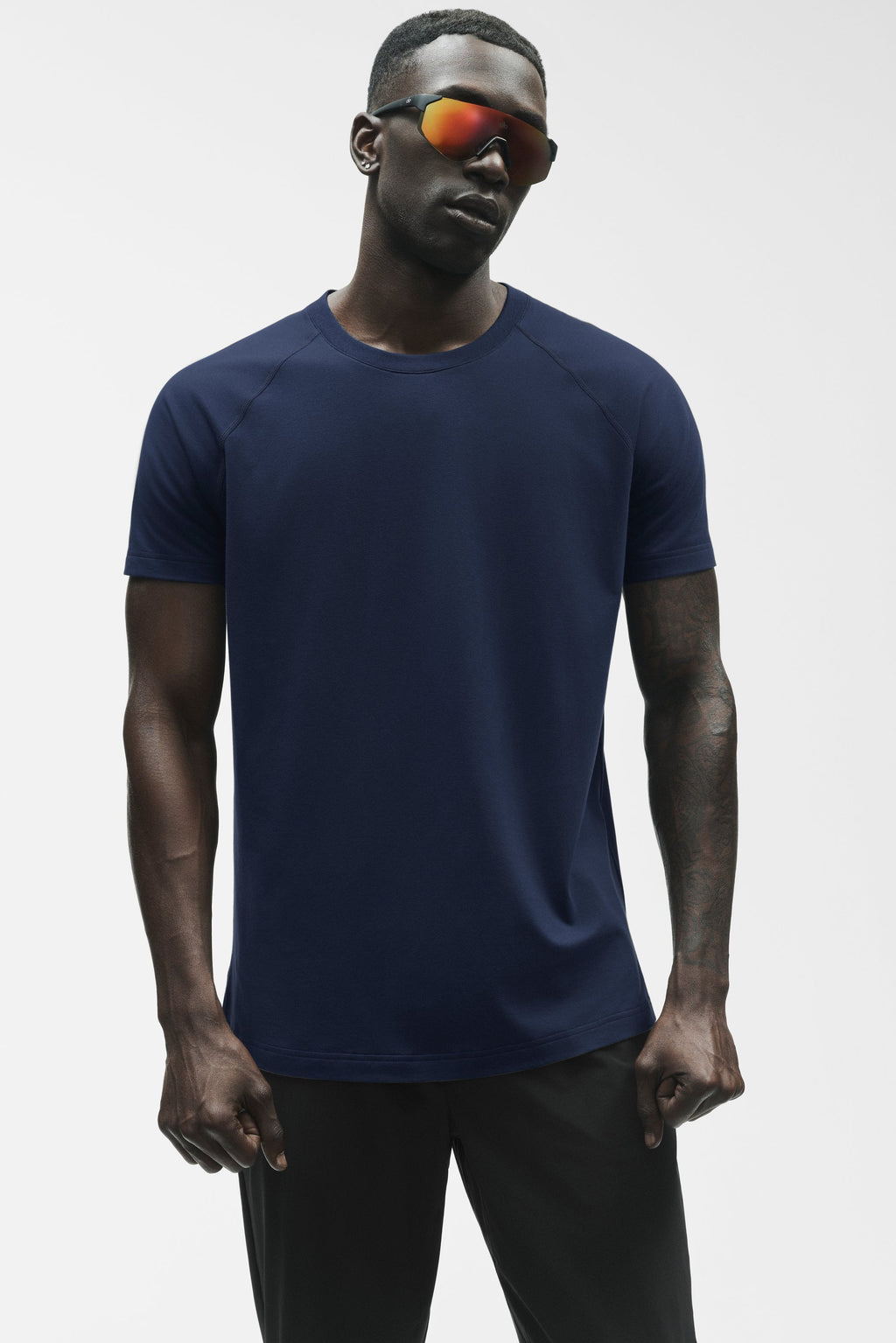 ALO Vapor Crewneck Short Sleeve - Navy