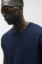 ALO Vapor Crewneck Short Sleeve - Navy