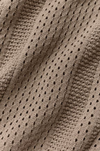 Coastline Knit Short Sleeve Polo - Gravel