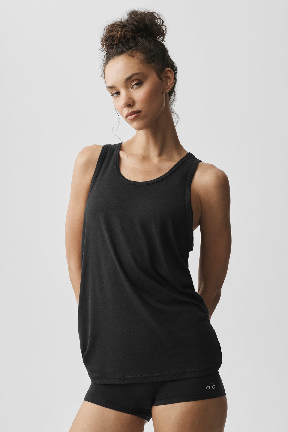 Everyday Modal Rib Tank - Black