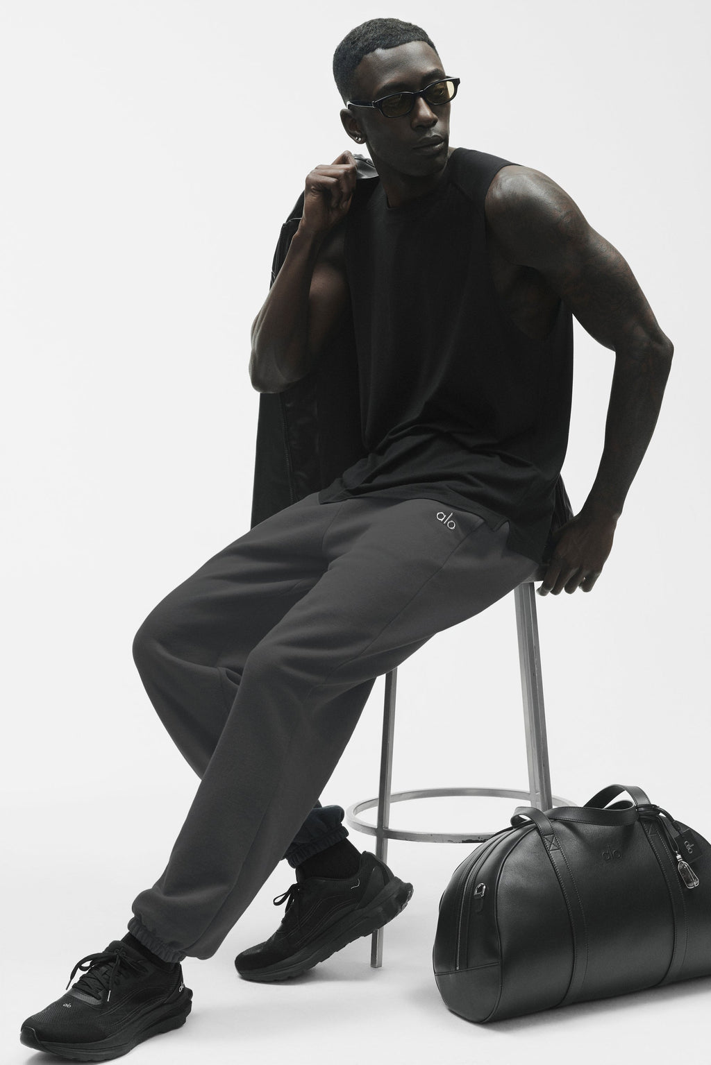 ALO Vapor Muscle Tank - Black