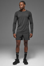 ALO Vapor Crewneck Long Sleeve - Anthracite