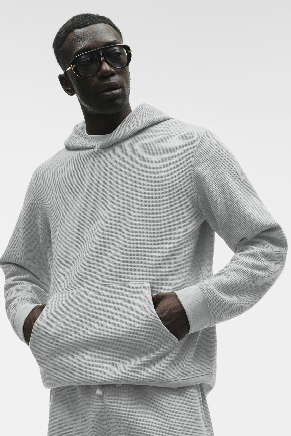 Waffle Lounge Hoodie - Athletic Heather Grey