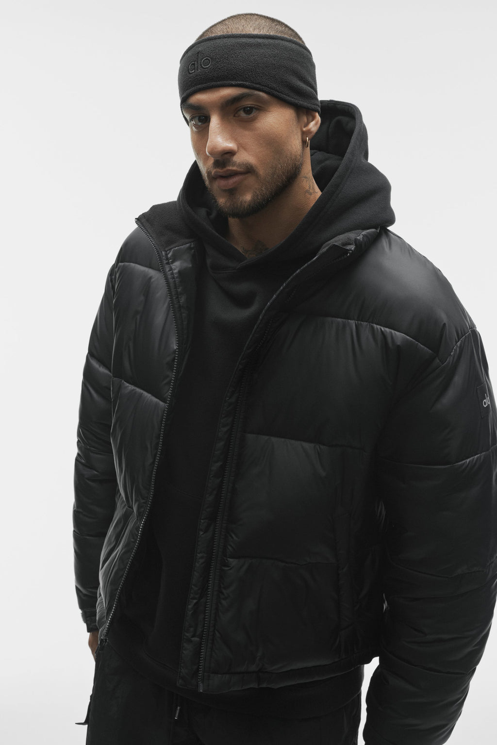 Cold Front Puffer Jacket - Black