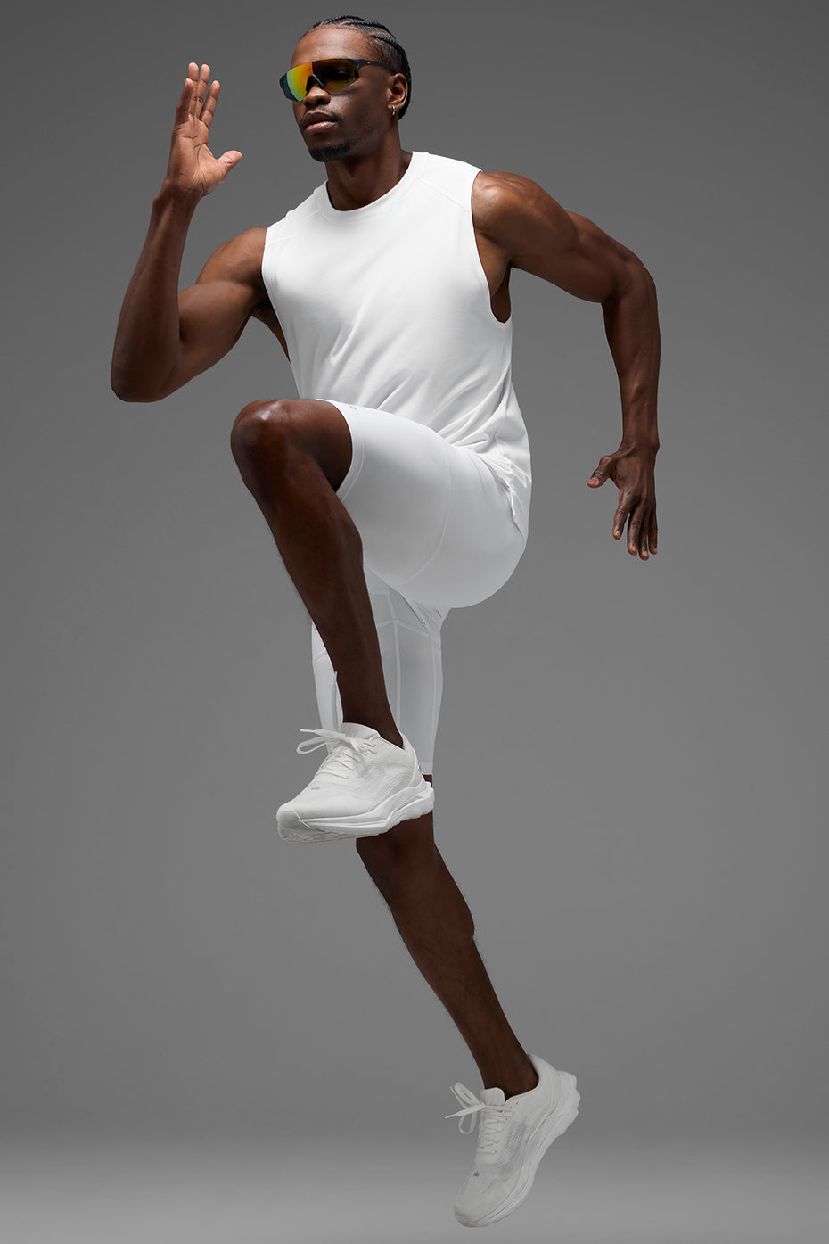 9 Flight Compression Short - White