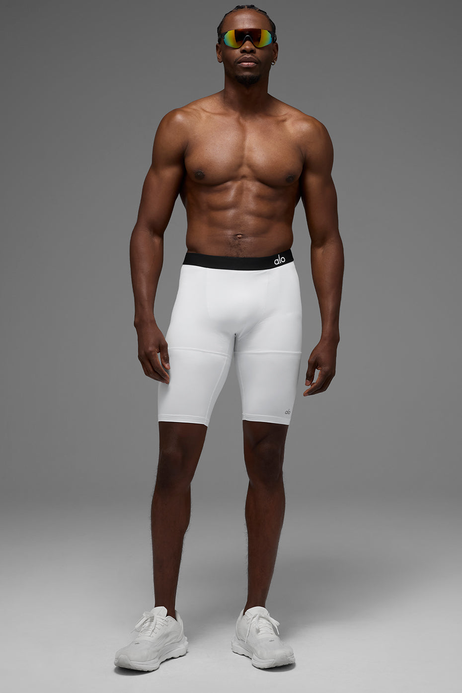 9 Flight Compression Short - White