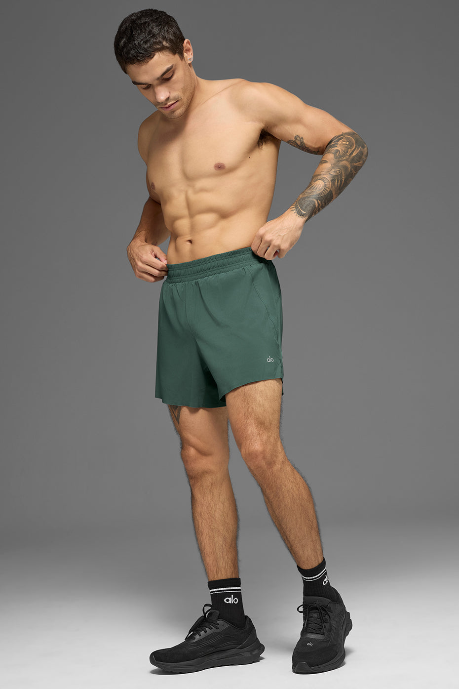 5 Adapt Running Short - Clover Green