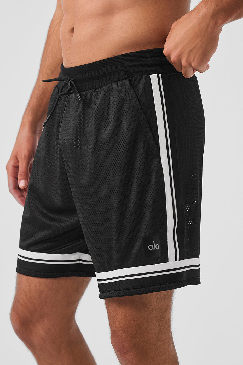 7 Key Mesh Basketball Short - Black