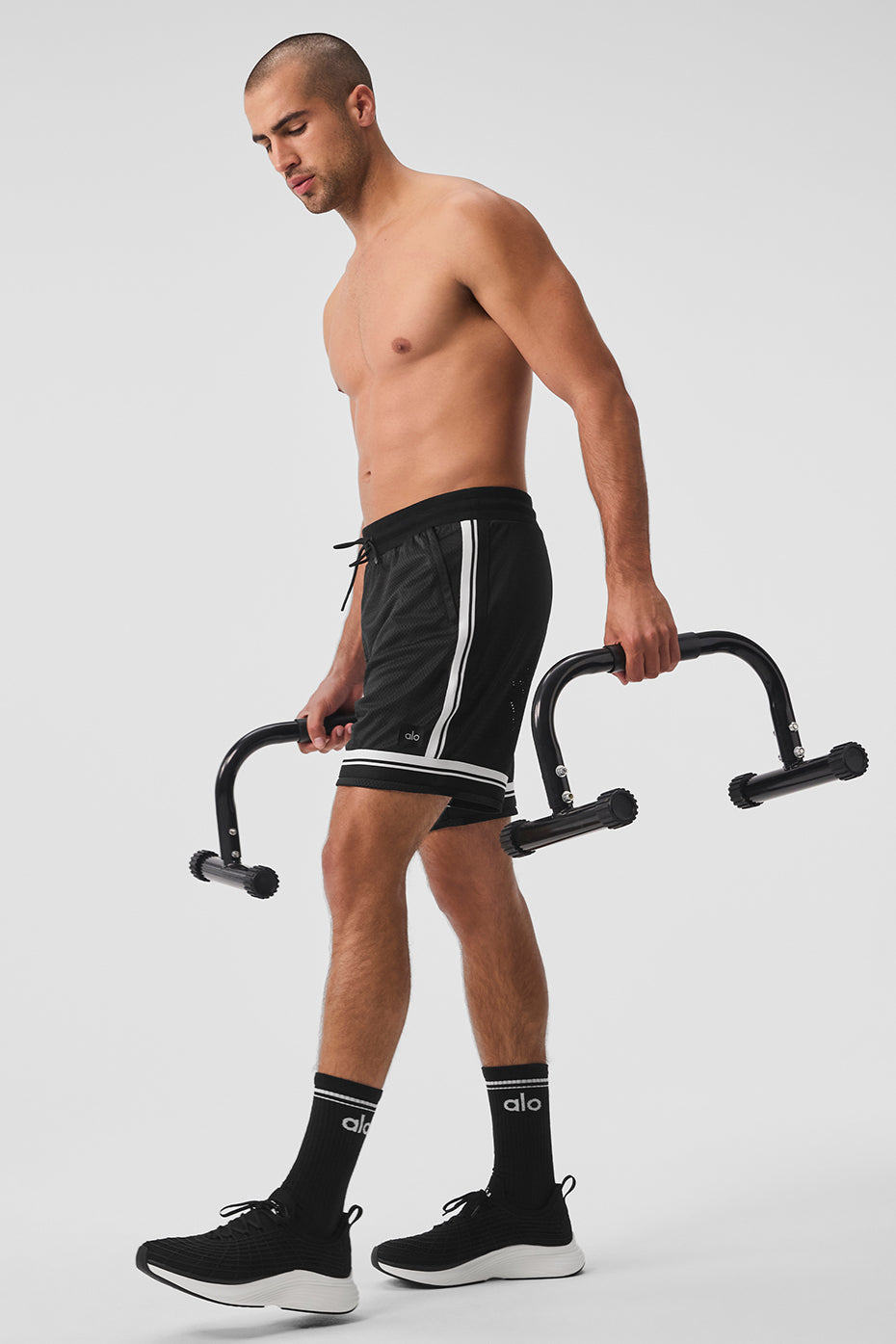 7 Key Mesh Basketball Short - Black