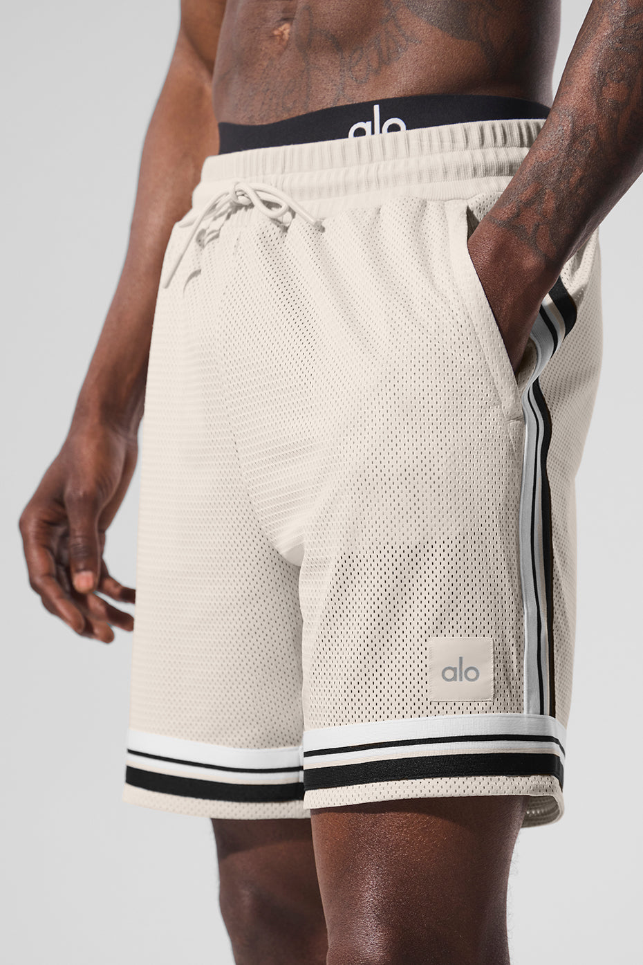 7 Key Mesh Basketball Short - Bone