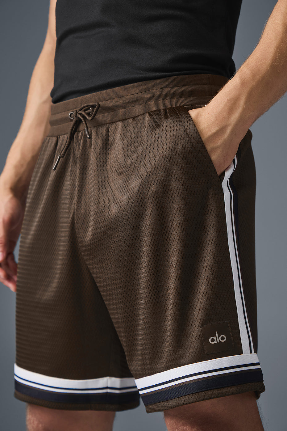 7 Key Mesh Basketball Short - Espresso