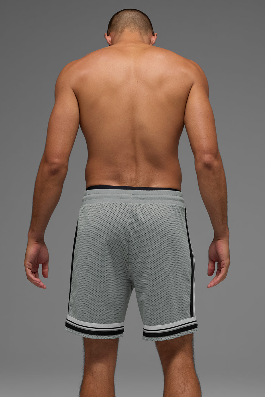 7 Key Mesh Basketball Short - Lunar Grey
