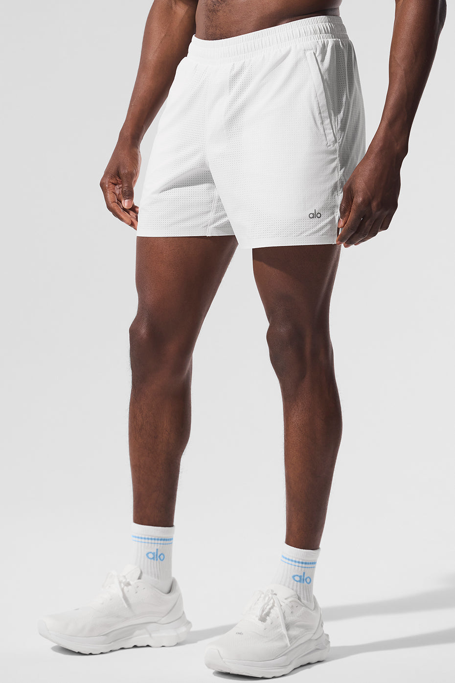 5 Traction Running Short - White