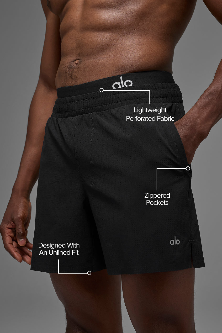 5 Traction Running Short - Black