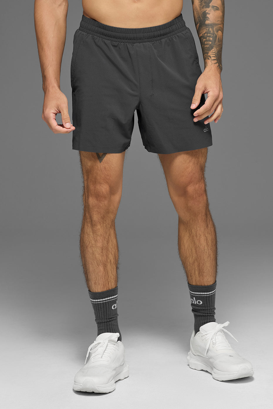 5 Traction Running Short - Anthracite