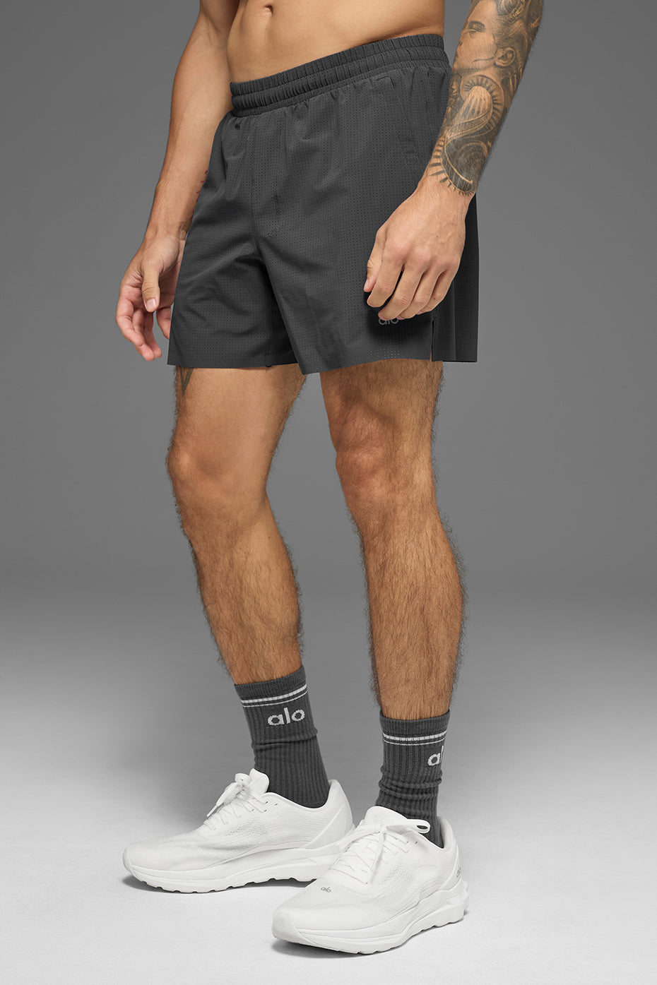 5 Traction Running Short - Anthracite