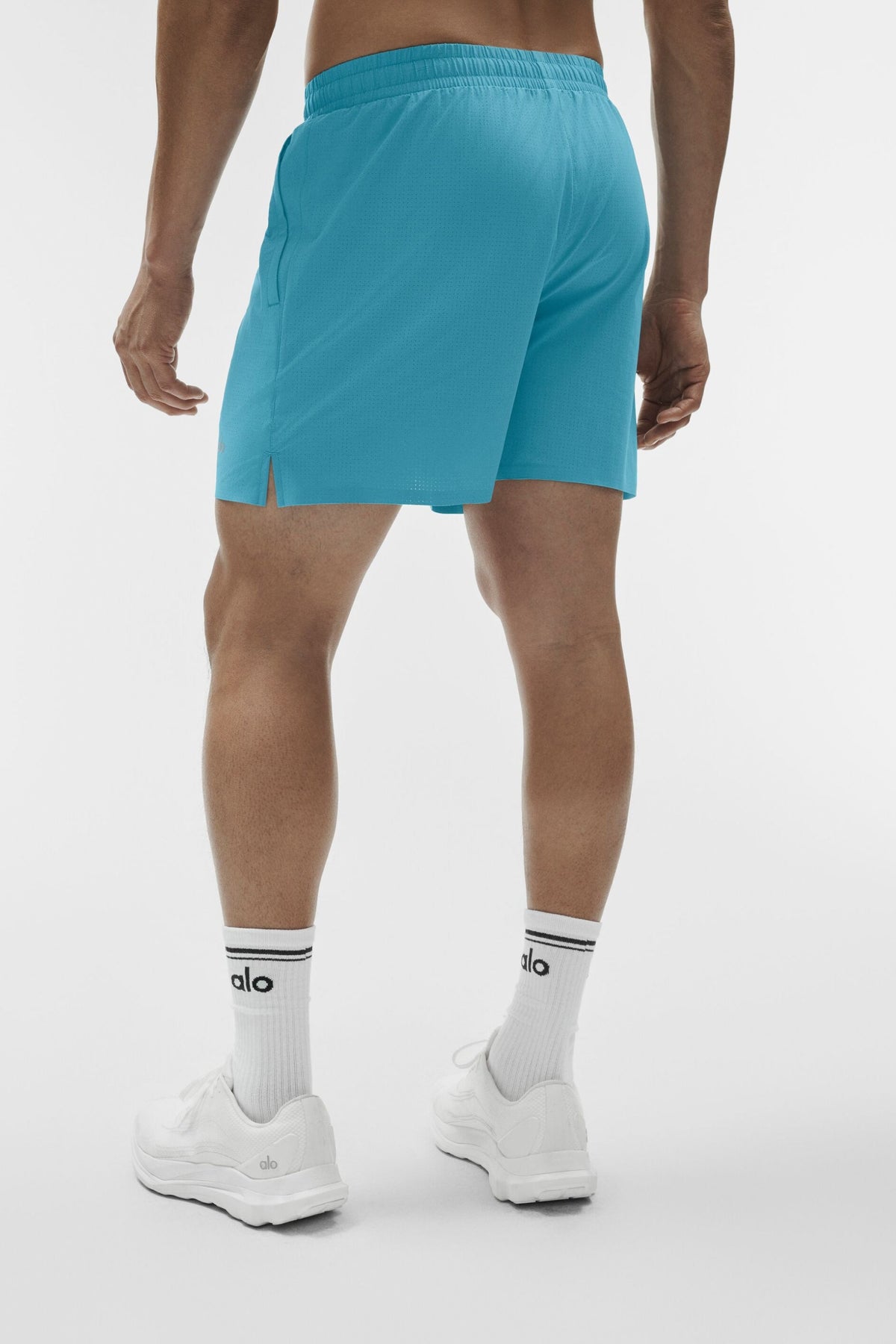 5 Traction Running Short - Blue Breeze