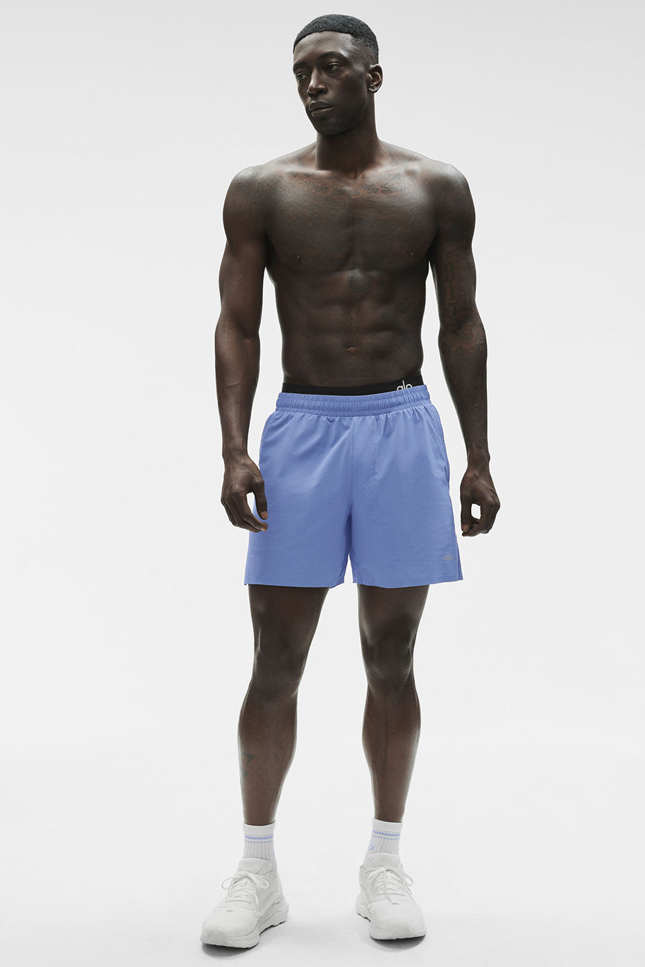5 Traction Running Short - Provence Blue