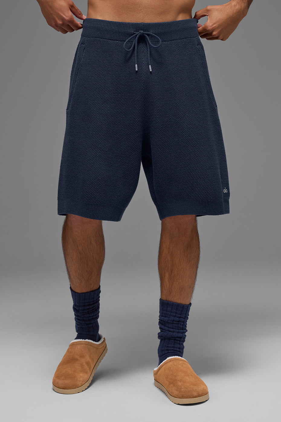 7 Sports Club Sweater Knit Short - Navy
