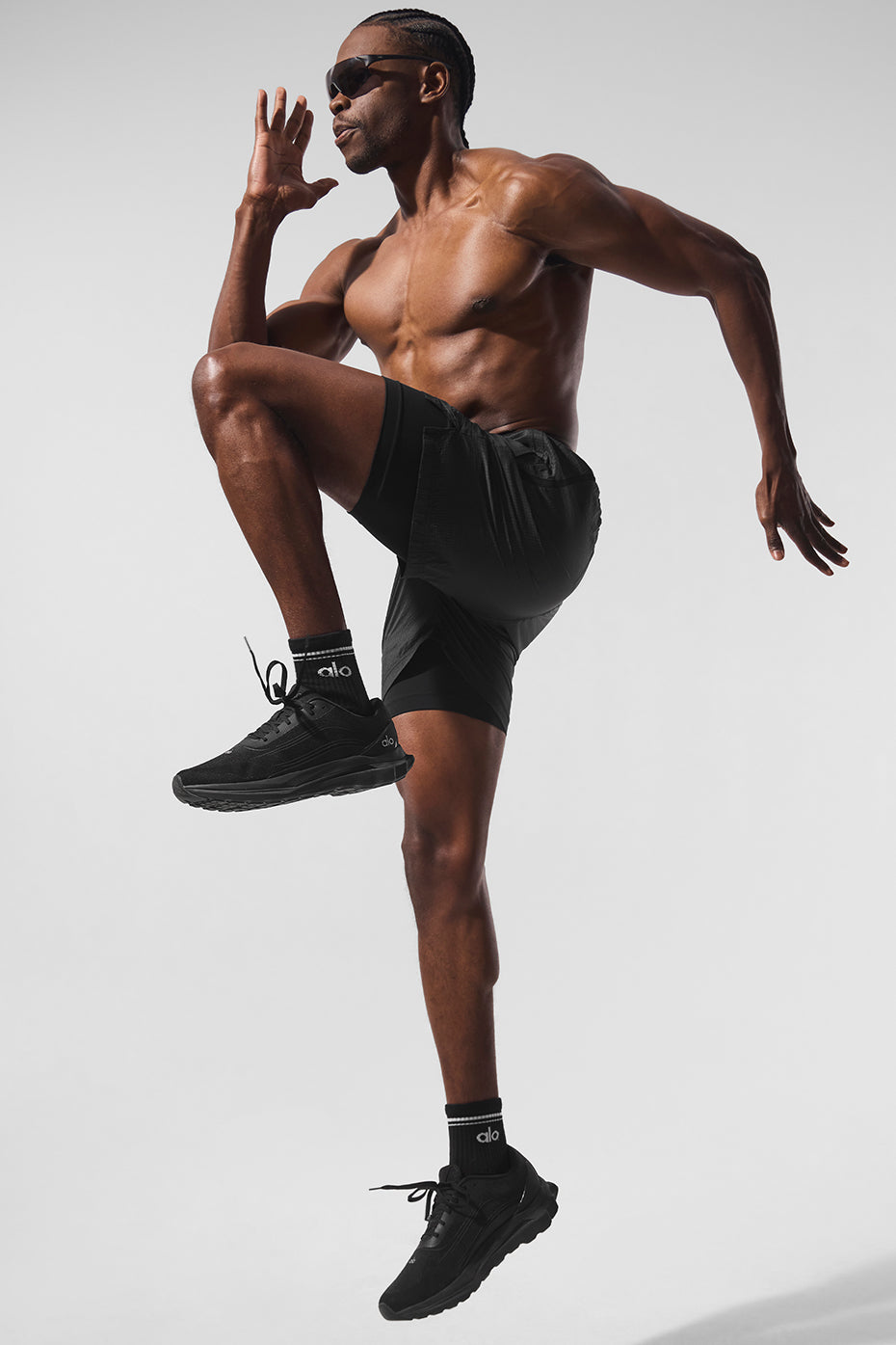 5 Game Time Ripstop 2-In-1 Short - Black/Black