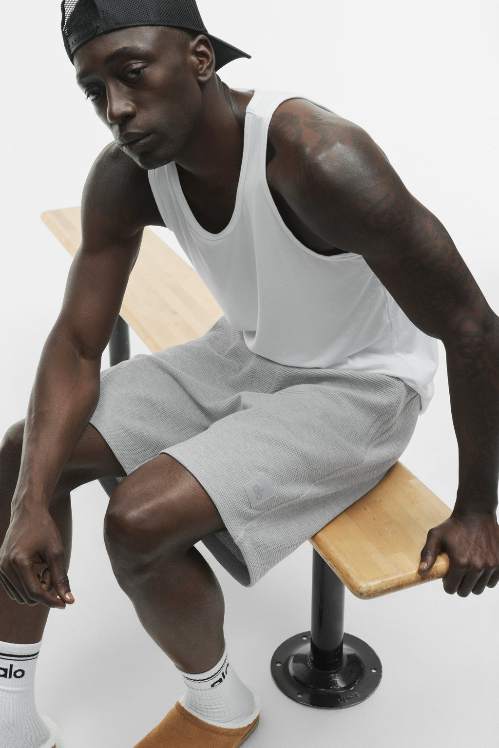 7 Waffle Lounge Short - Athletic Heather Grey