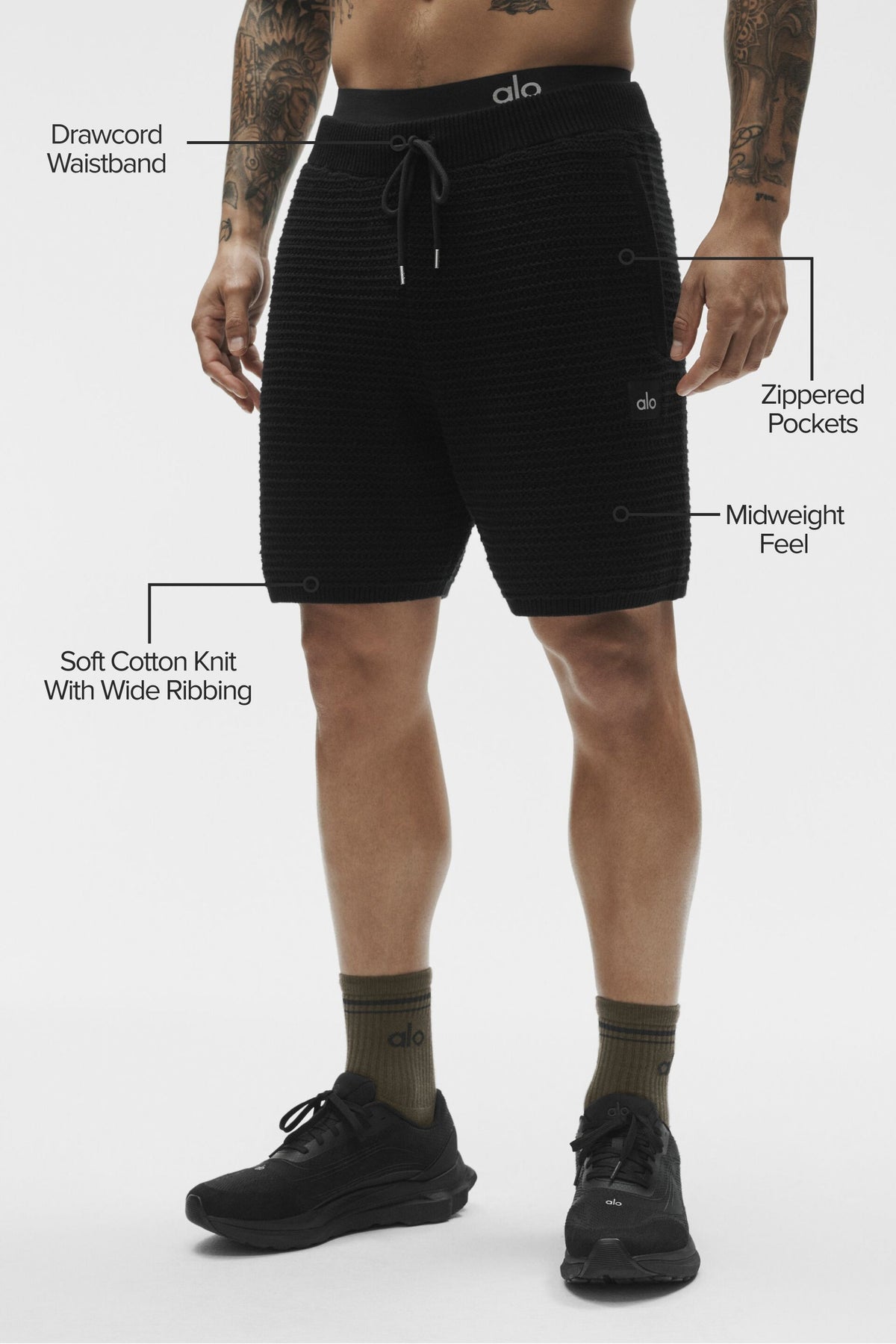 5 Shift Knit Short - Black