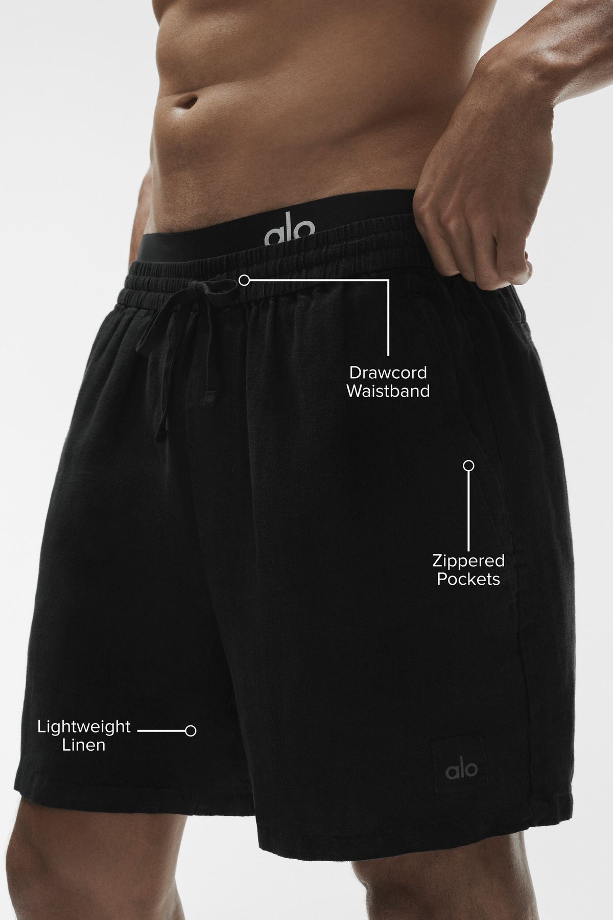 7 Linen Days Short - Black