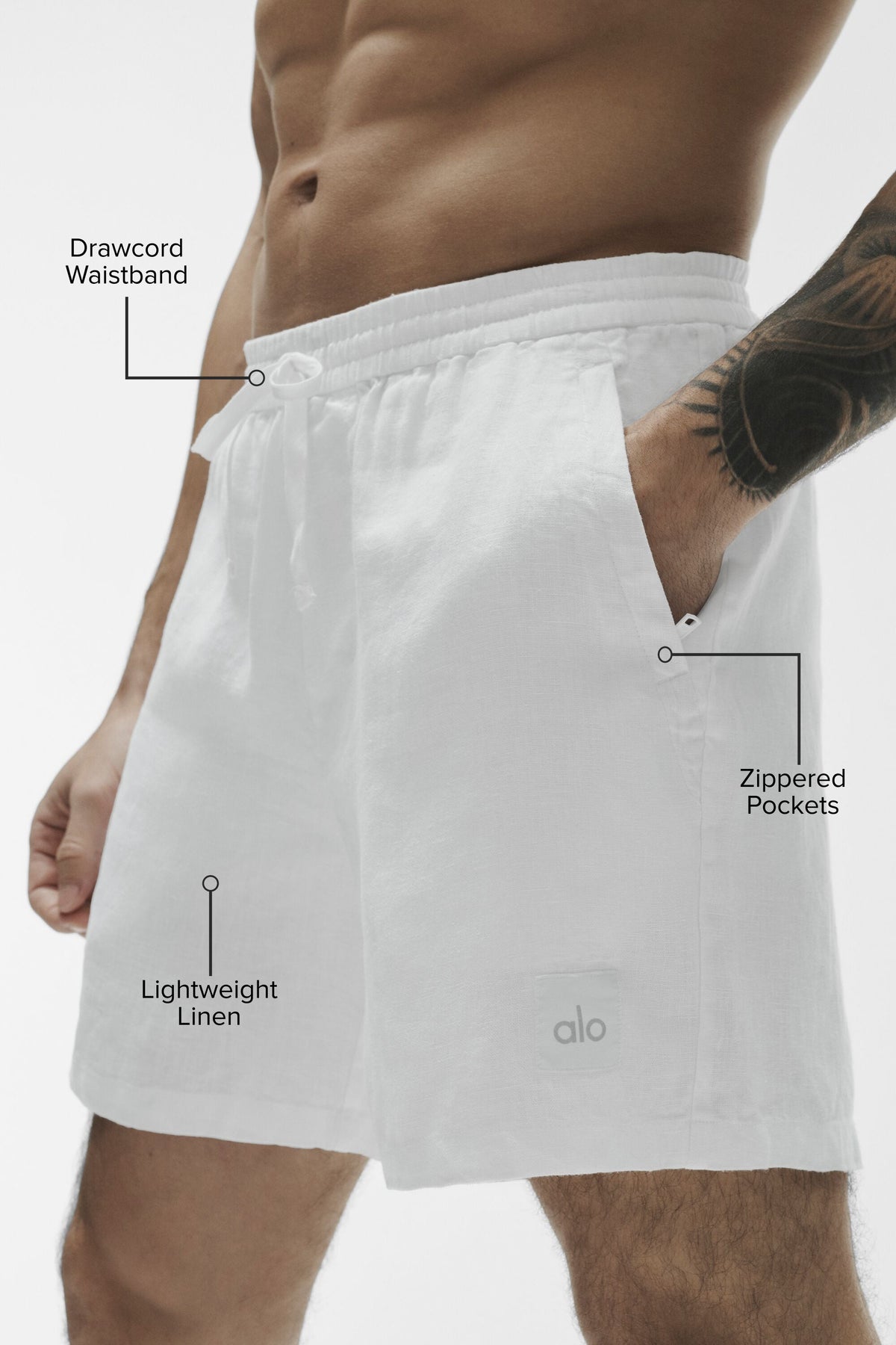 7 Linen Days Short - White