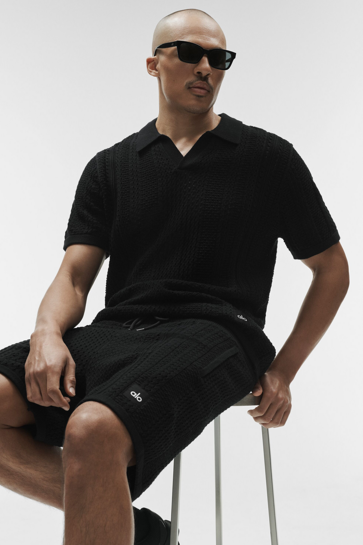 7 Coastline Knit Short - Black