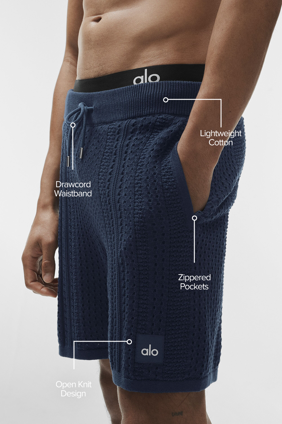 7 Coastline Knit Short - Navy