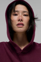 Scholar Hooded Sweater - Burgundy