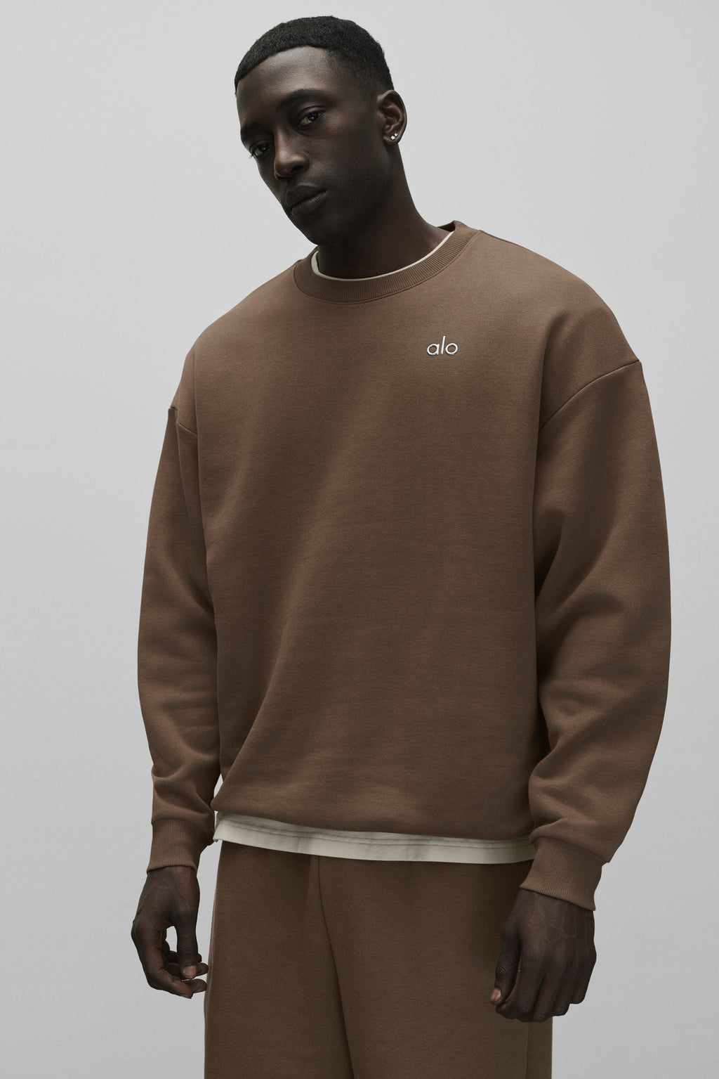 Accolade Crew Neck Pullover - Java Brown