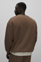Accolade Crew Neck Pullover - Java Brown