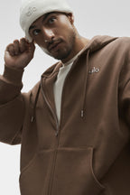 Accolade Full Zip Hoodie - Java Brown