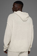 Wool Cashmere New Class Hoodie - Bone Heather