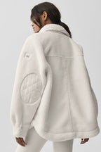 Sherpa Edge Shacket - Ivory