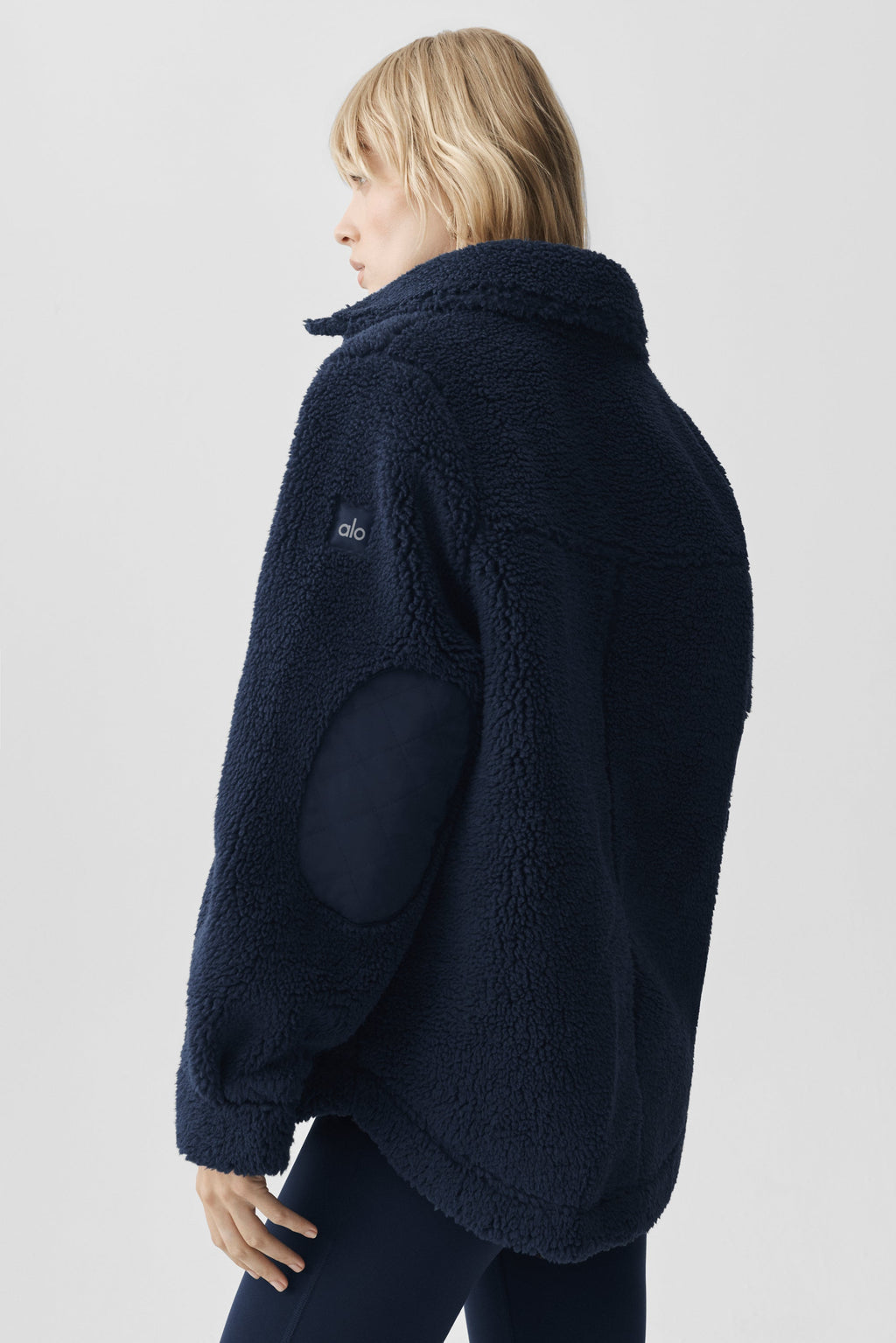 Sherpa Edge Shacket - Navy