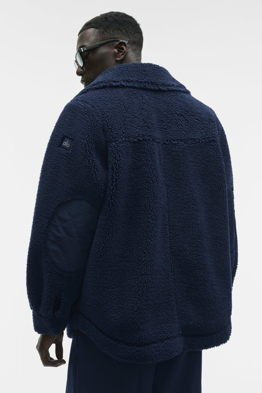 Sherpa Edge Shacket - Navy