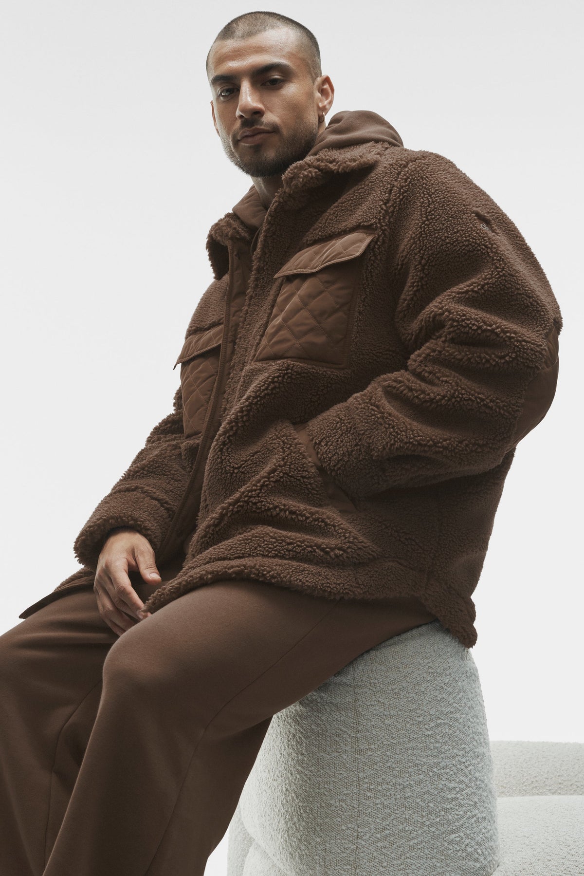 Sherpa Edge Shacket - Java Brown