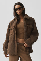 Sherpa Edge Shacket - Java Brown