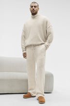 Wool Cashmere New Class Sweatpant - Oatmeal Heather