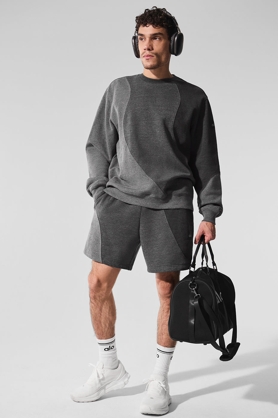 7 Make Waves Short - Dark Heather Grey Tonal
