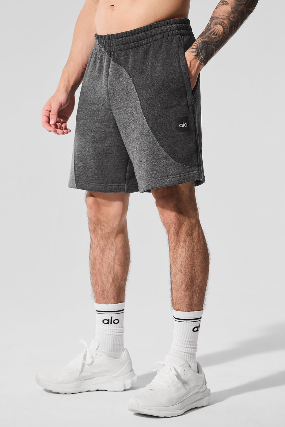 7 Make Waves Short - Dark Heather Grey Tonal